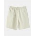 Men Multi Pocket Zip Designed Utility Belted Cargo Shorts