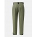 Men Zip Pocket Belted Velcros Detail Long Overalls